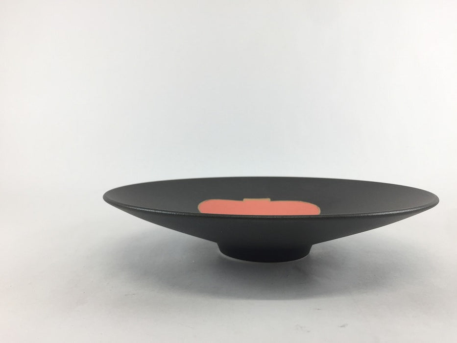 【SALE】185平向　黒土赤金瓢絵　19cm　有田焼【訳あり】