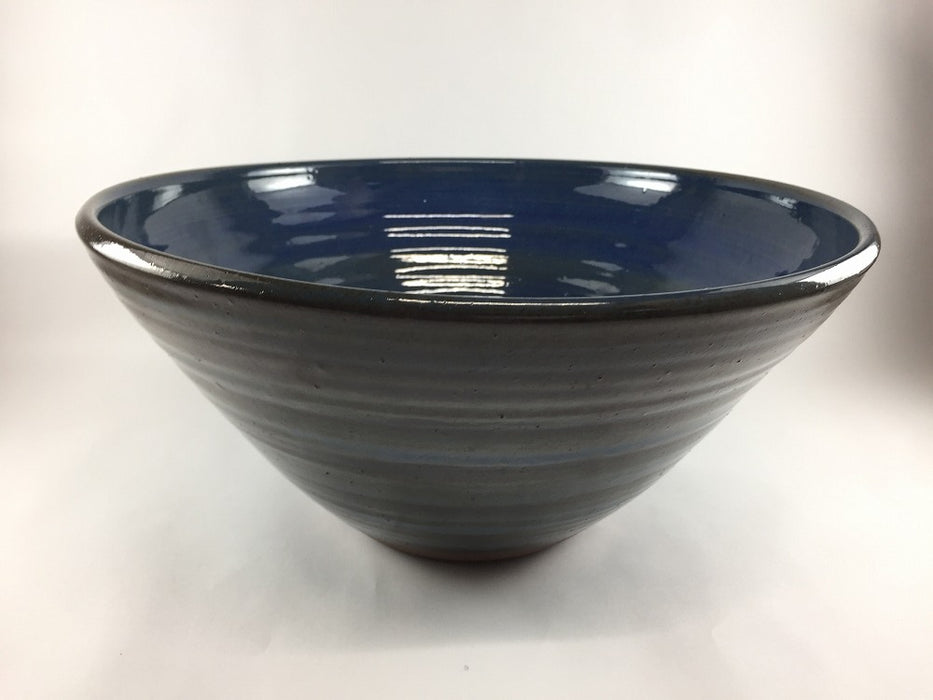 【SALE】33cm洗面鉢(青黒) 　有田焼(j.R)【訳あり】