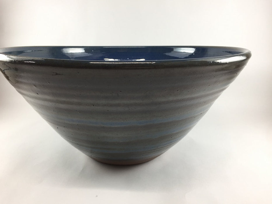 【SALE】33cm洗面鉢(青黒) 　有田焼(j.R)【訳あり】