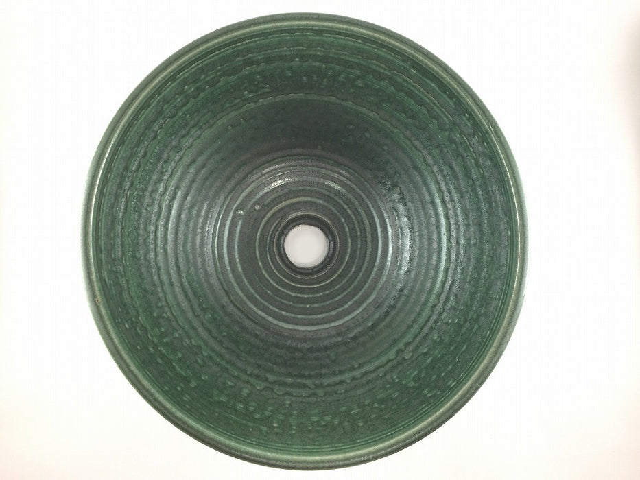 【SALE】洗面鉢33cm　緑彩　有田焼(j.R)【訳あり】
