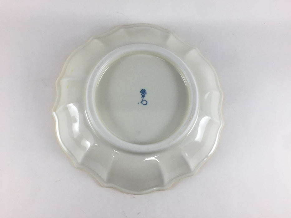 【SALE】桔梗向　黄唐草彫刻　19cm　有田焼【訳あり】