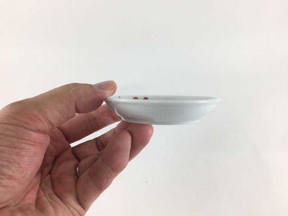 【SALE】9cm小皿.色絵　波佐見焼(j.R)【訳あり】