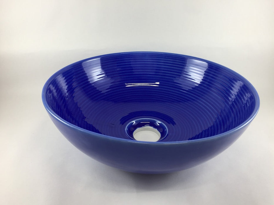 【SALE】手洗鉢28cm.アメ青　有田焼(j.R)【訳あり】