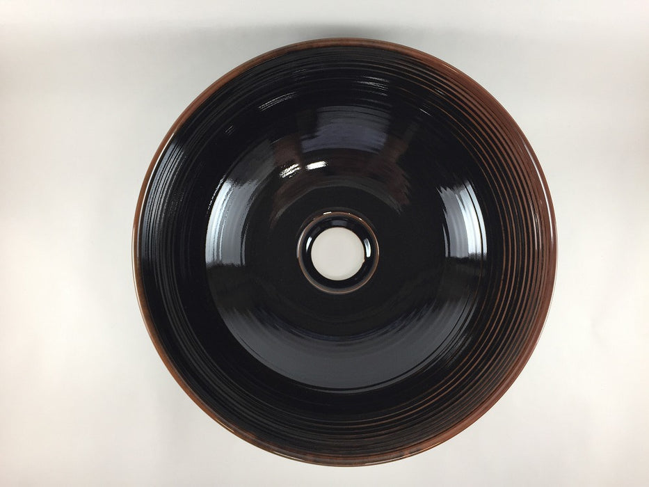 手洗鉢28cm.天目 　有田焼(j.R)【限定品】【金具別売】