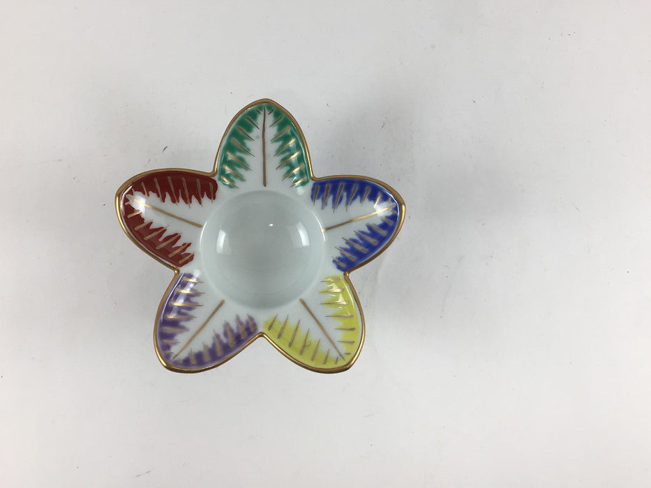 【SALE】羽根珍味　色絵　8.5cm　有田焼【訳あり】