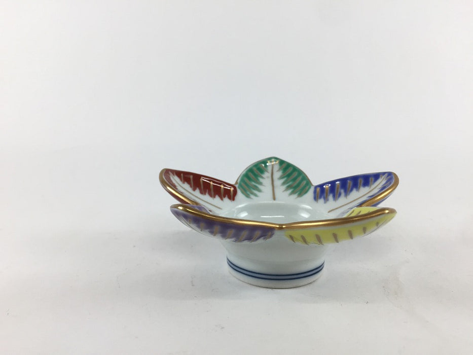 【SALE】羽根珍味　色絵　8.5cm　有田焼【訳あり】