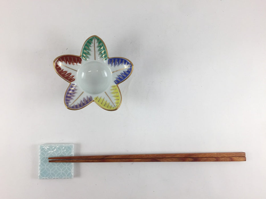 【SALE】羽根珍味　色絵　8.5cm　有田焼【訳あり】