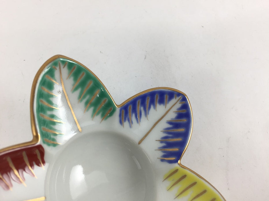 【SALE】羽根珍味　色絵　8.5cm　有田焼【訳あり】