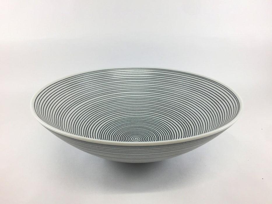 【SALE】21平鉢　黒駒　21cm　有田焼【訳あり】