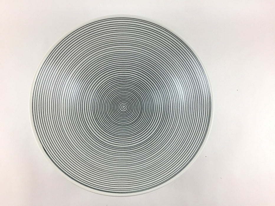 【SALE】21平鉢　黒駒　21cm　有田焼【訳あり】