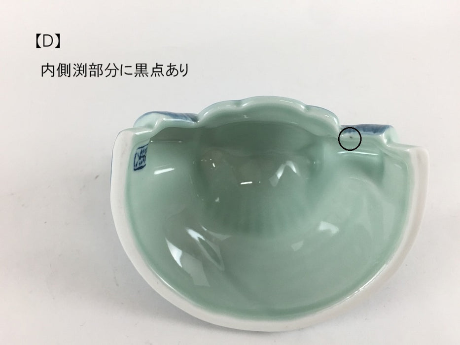 【SALE】染錦半月兜　蓋付珍味(A/B/C/D)　有田焼【こどもの日/端午の節句】