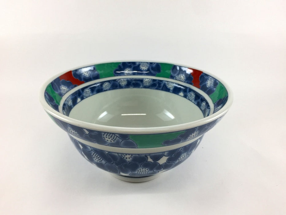 【SALE】錦大丼鉢　赤黒　16.5cm　有田焼【訳あり】