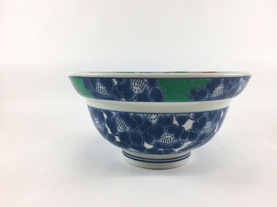 【SALE】錦大丼鉢　赤黒　16.5cm　有田焼【訳あり】