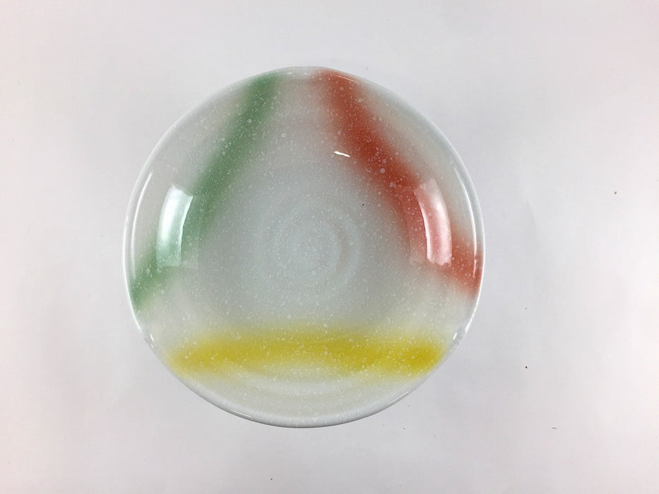 【SALE】三色吹高台鉢　15.5cm　有田焼【訳あり】