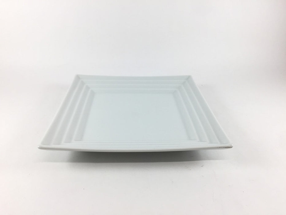 【SALE】段180角皿　白磁　18cm 　有田焼【訳あり】