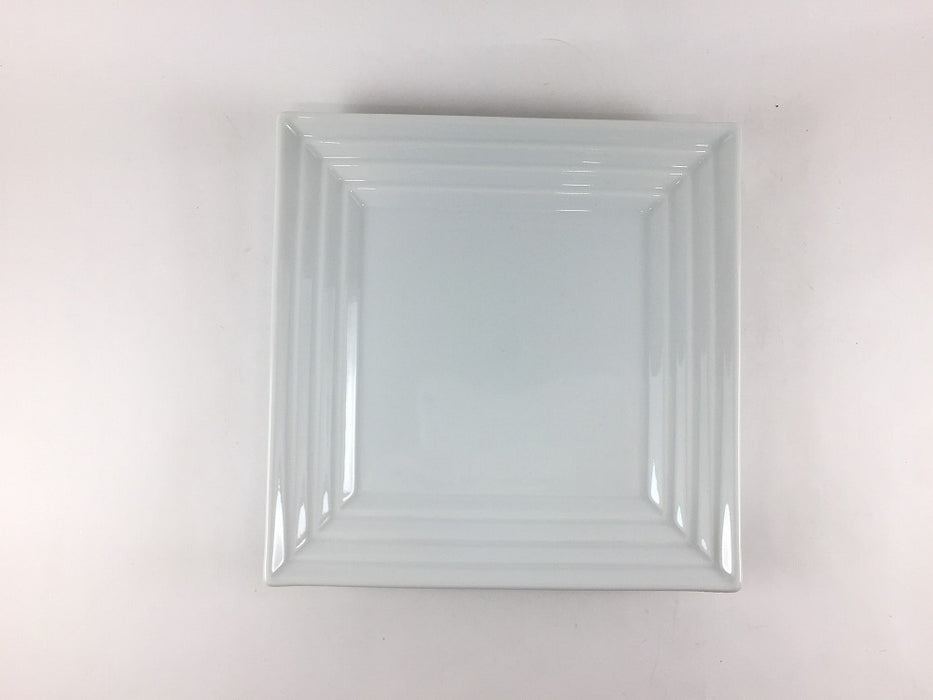【SALE】段180角皿　白磁　18cm 　有田焼【訳あり】