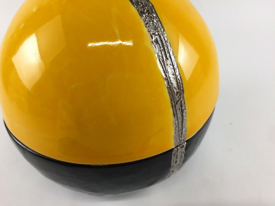 【SALE】銀帯丸蓋物　10.5cm　有田焼【訳あり】