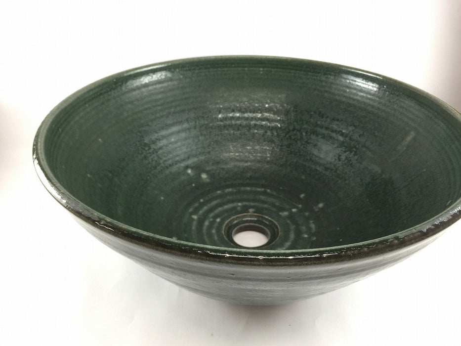 洗面鉢38cm.緑彩　有田焼(j.R)【限定品】
