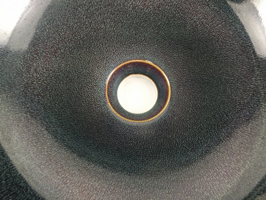 【SALE】32cm手洗い鉢(窯変結晶)　作家副島信幸四郎窯(j.R)【訳あり】