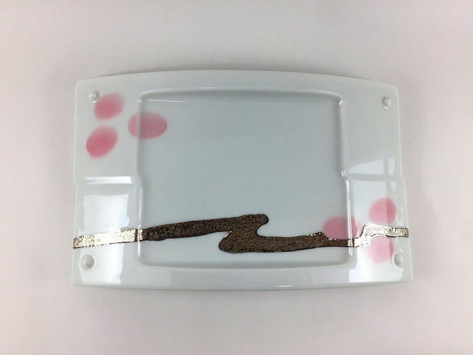 【SALE】花吹雪橋型前菜　20cm　有田焼【訳あり】