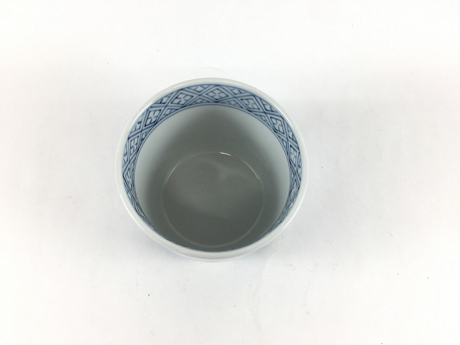 藤菱繋ぎ紋　蕎麦猪口(大)　8.5cm　有田焼(j.R)