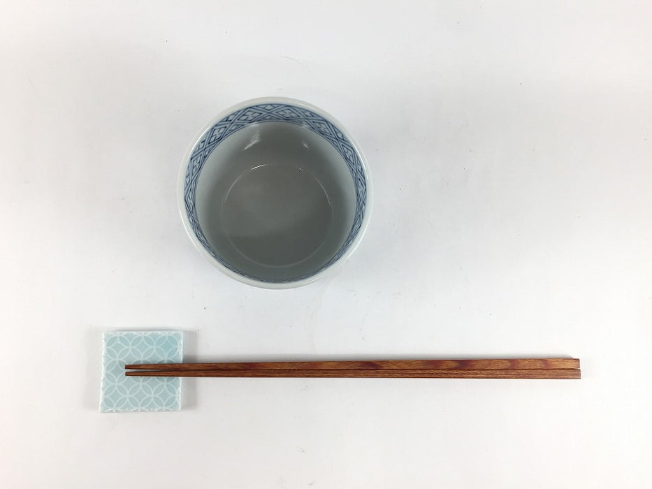 藤菱繋ぎ紋　蕎麦猪口(大)　8.5cm　有田焼(j.R)