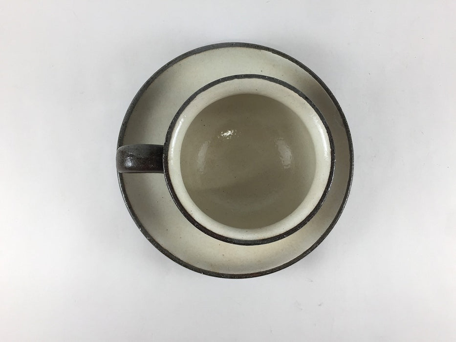 【SALE】丸コーヒーCS　黒土赤丸かぶ　200cc　波佐見焼【訳あり】