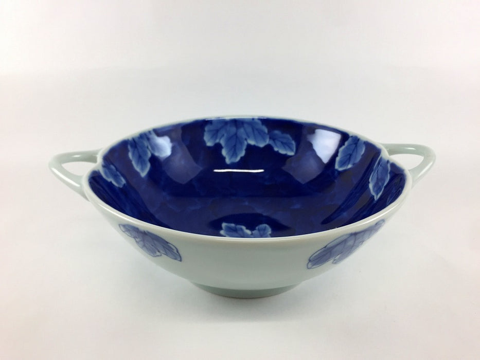 【SALE】ダミ木の葉耳付鉢　24cm　有田焼【訳あり】