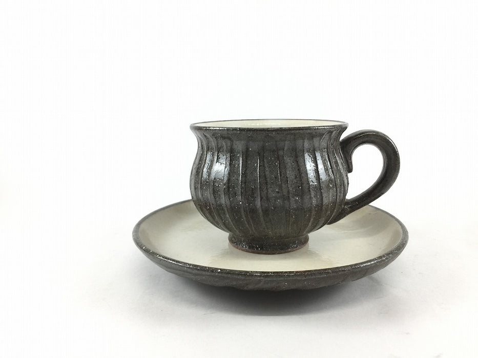 【SALE】丸コーヒーCS　黒土赤丸かぶ　200cc　波佐見焼【訳あり】