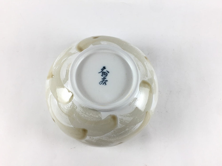 【SALE】内外銀波渕丸小丼　12cm　有田焼【訳あり】