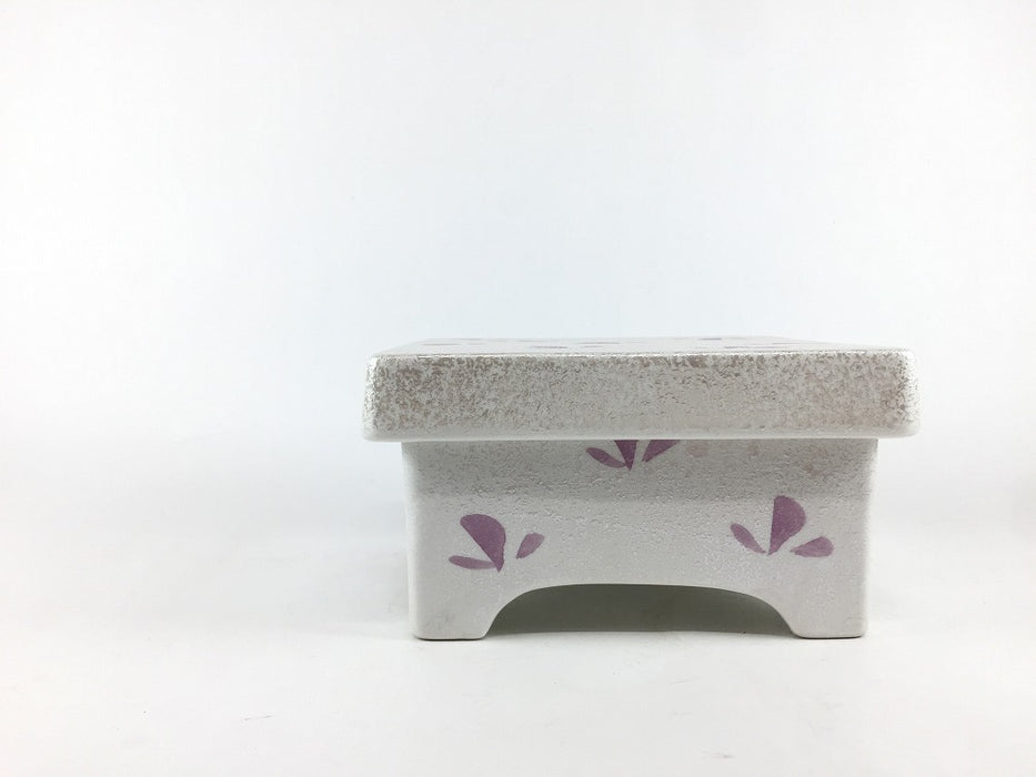 【SALE】ラスター舞花角蓋物　小　11.5cm　有田焼【訳あり】