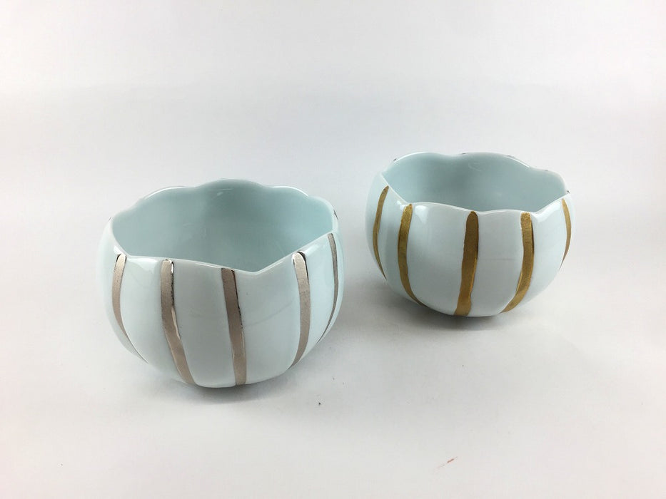 【SALE】11cm鋳込み中付　十草　(銀/金)　有田焼【訳あり】