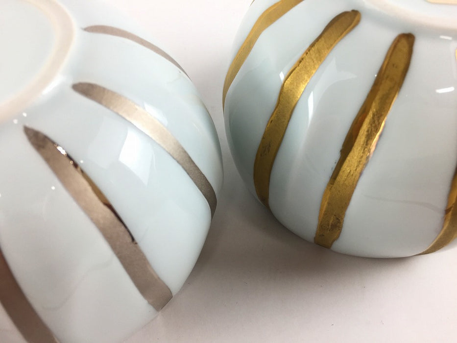 【SALE】11cm鋳込み中付　十草　(銀/金)　有田焼【訳あり】