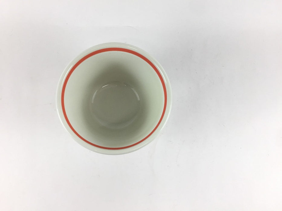 【SALE】赤ライン反仙茶　9.5cm　有田焼【訳あり】
