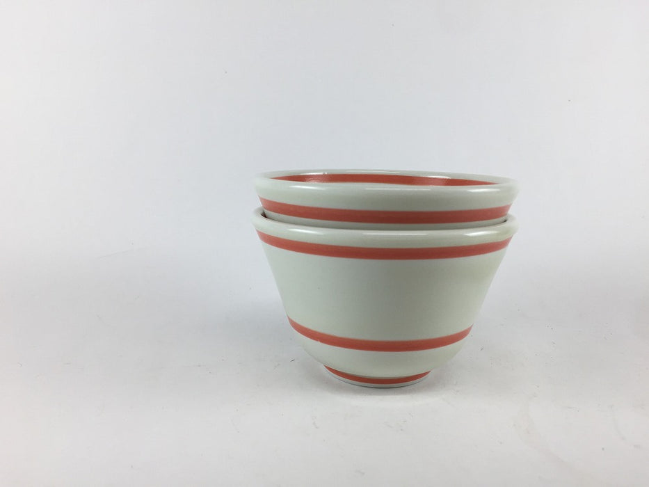 【SALE】赤ライン反仙茶　9.5cm　有田焼【訳あり】