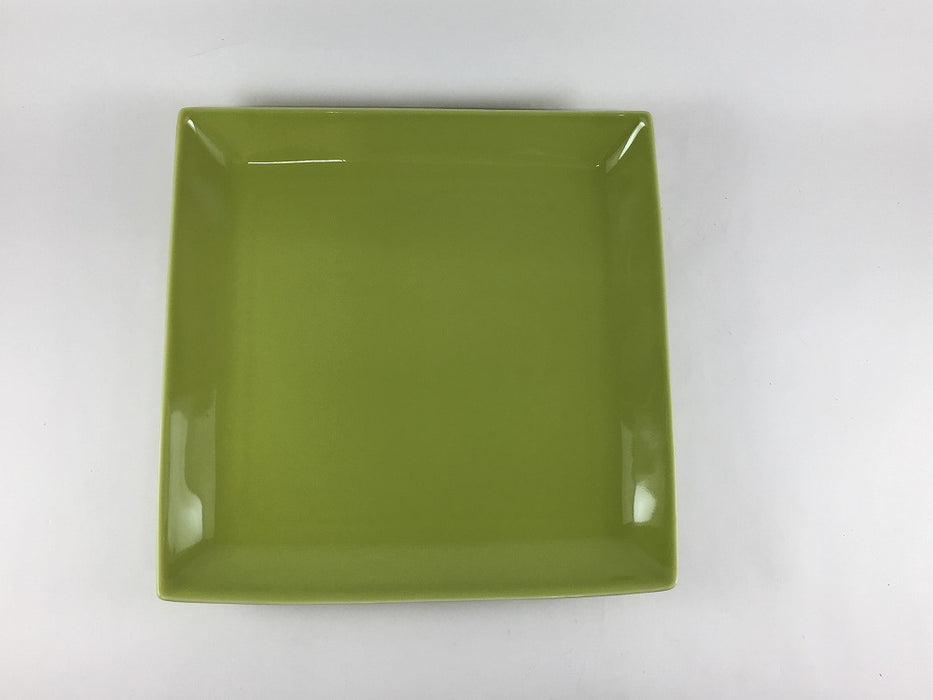 【SALE】22角皿　緑　22cm　有田焼【訳あり】
