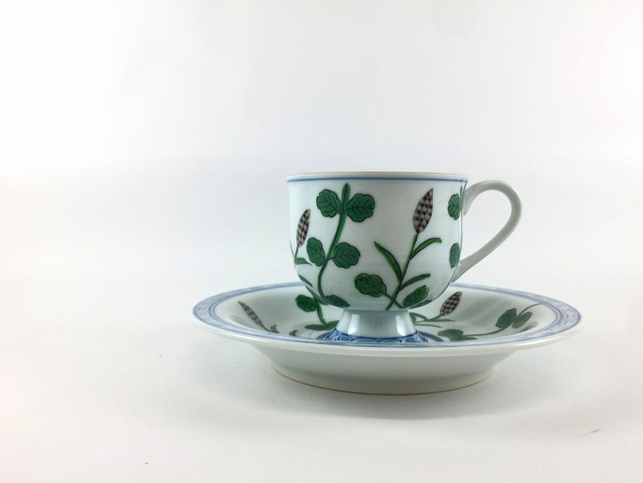 【SALE】H180高珈琲碗皿　(麦)　満水時170cc　有田焼【訳あり】