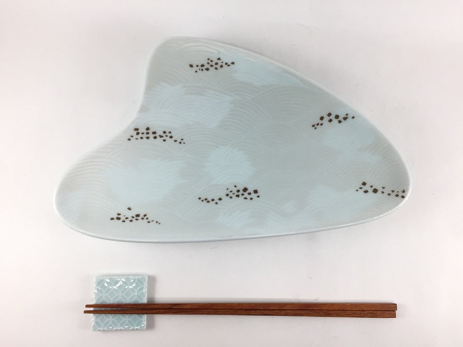 【SALE】花びら型焼皿　26cm　有田焼【訳あり】