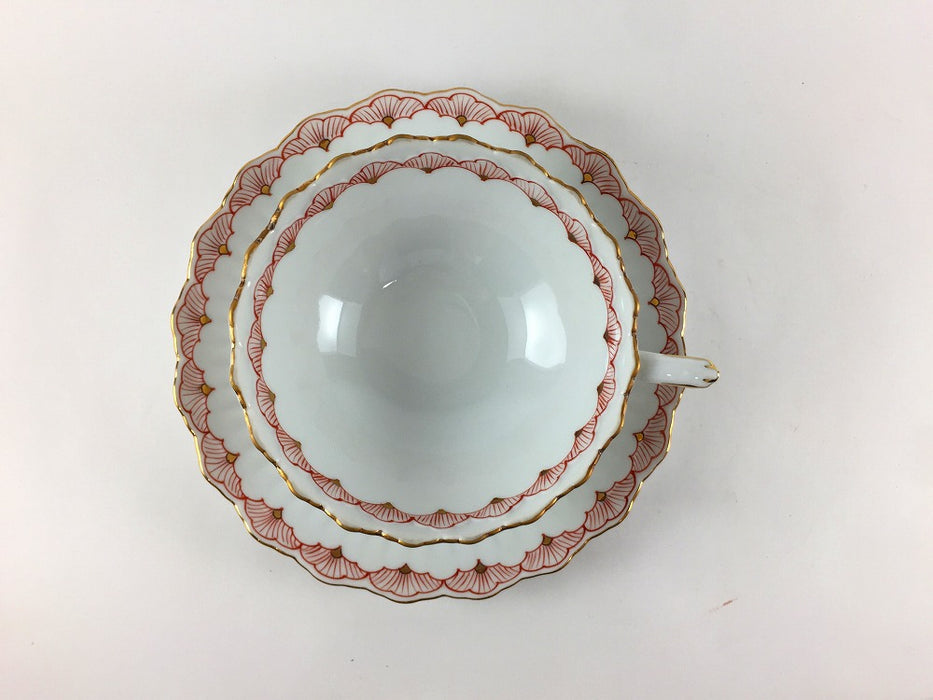 【SALE】フォレスト紅茶碗皿　赤松　200cc　有田焼【訳あり】