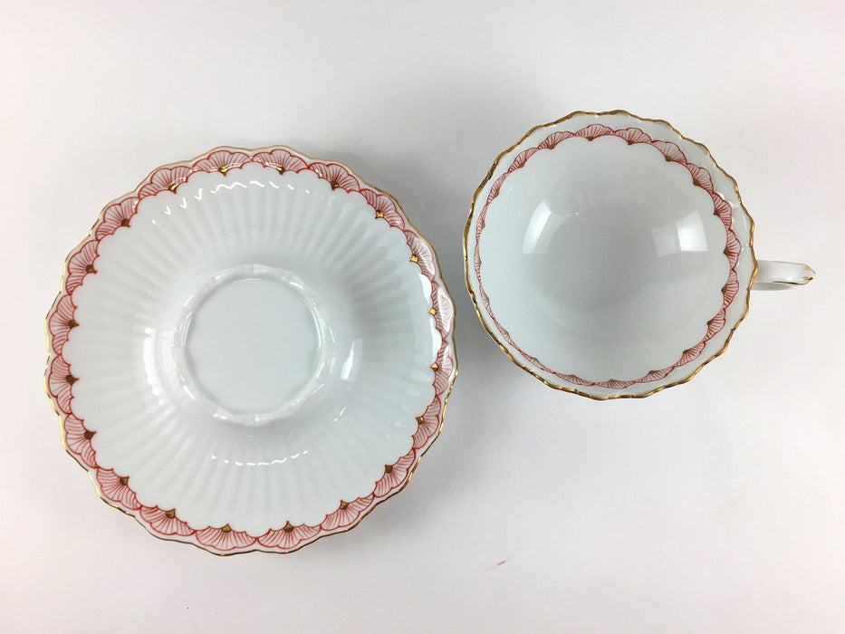 【SALE】フォレスト紅茶碗皿　赤松　200cc　有田焼【訳あり】