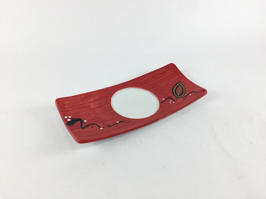 【SALE】赤巻ツタ絵長小皿　13.5cm　有田焼【訳あり】
