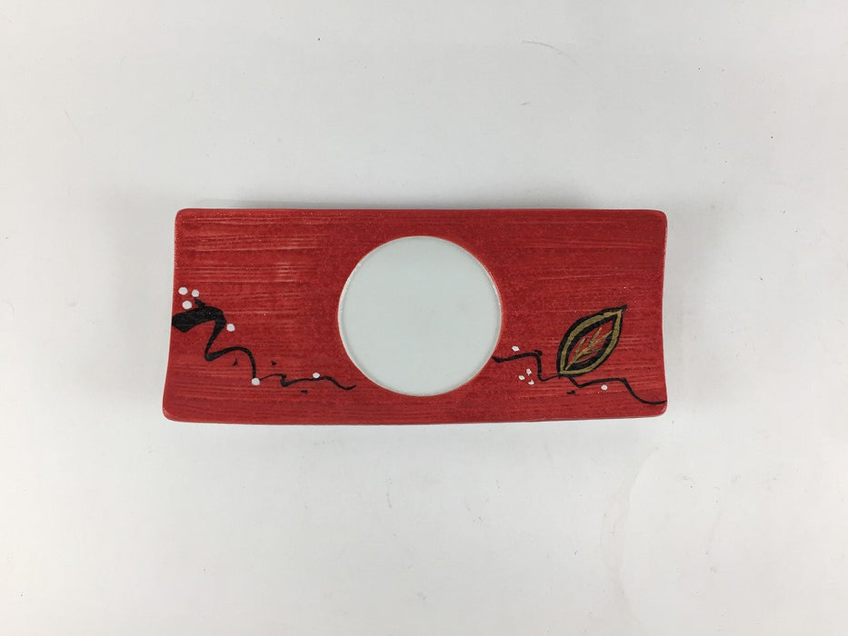 【SALE】赤巻ツタ絵長小皿　13.5cm　有田焼【訳あり】