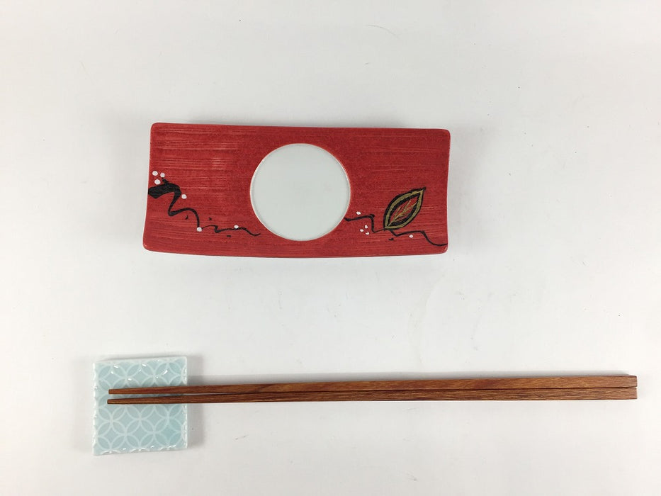 【SALE】赤巻ツタ絵長小皿　13.5cm　有田焼【訳あり】