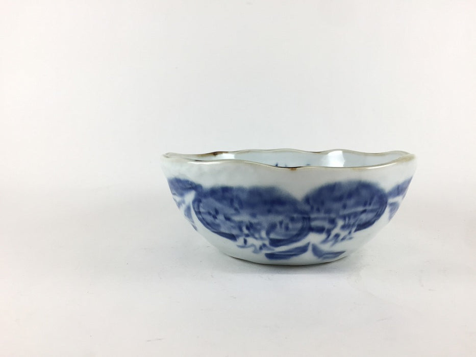 【SALE】乱彫小鉢(中)　古染ザクロ　14cm　波佐見焼【訳あり】