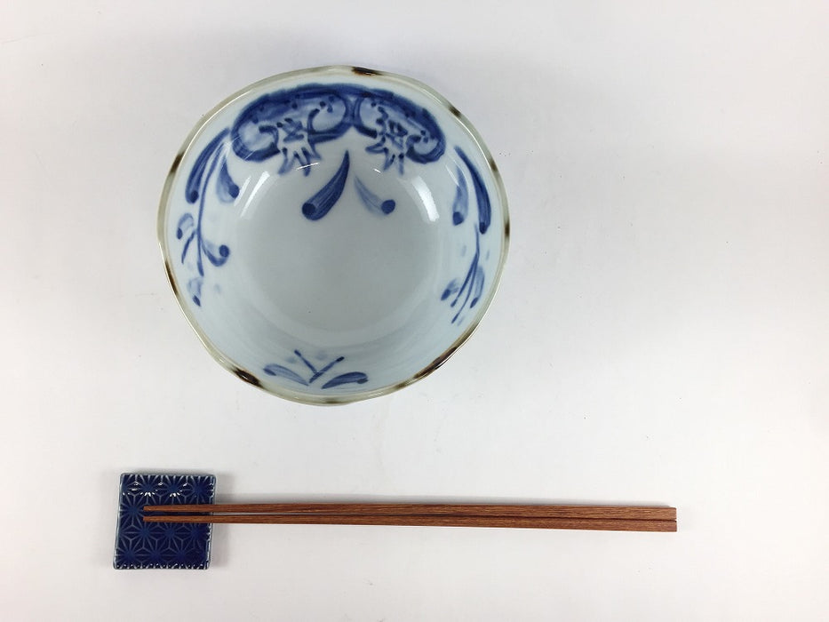 【SALE】乱彫小鉢(中)　古染ザクロ　14cm　波佐見焼【訳あり】
