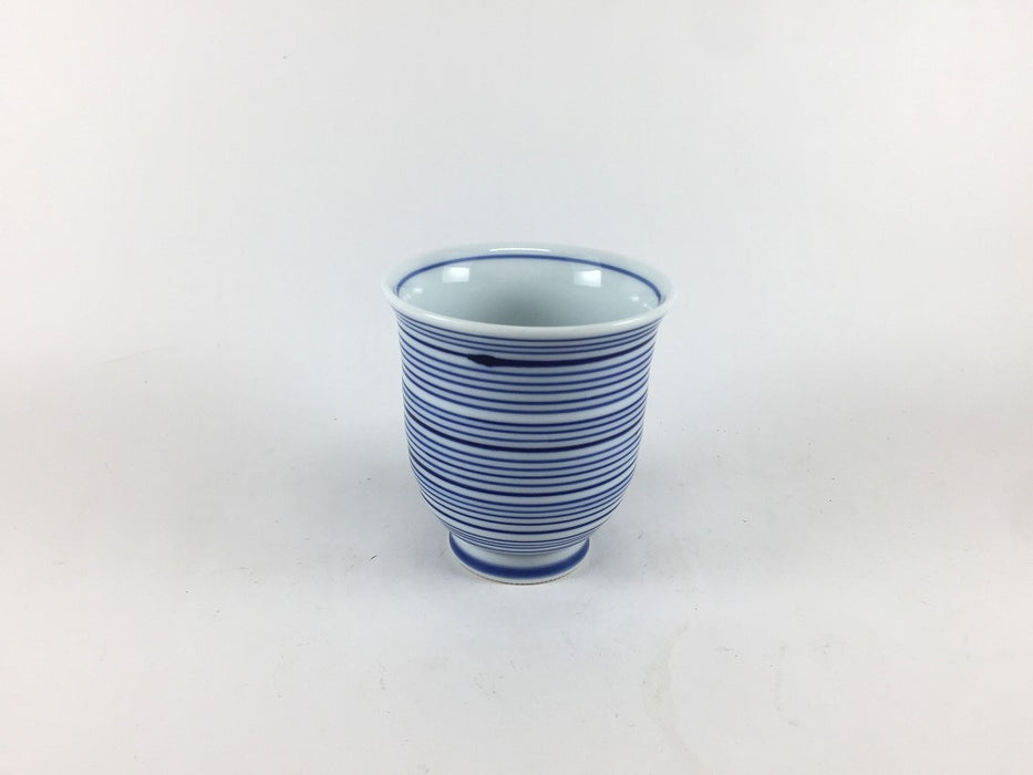 【SALE】スジ十草コップ(大)　200cc　有田焼【訳あり】
