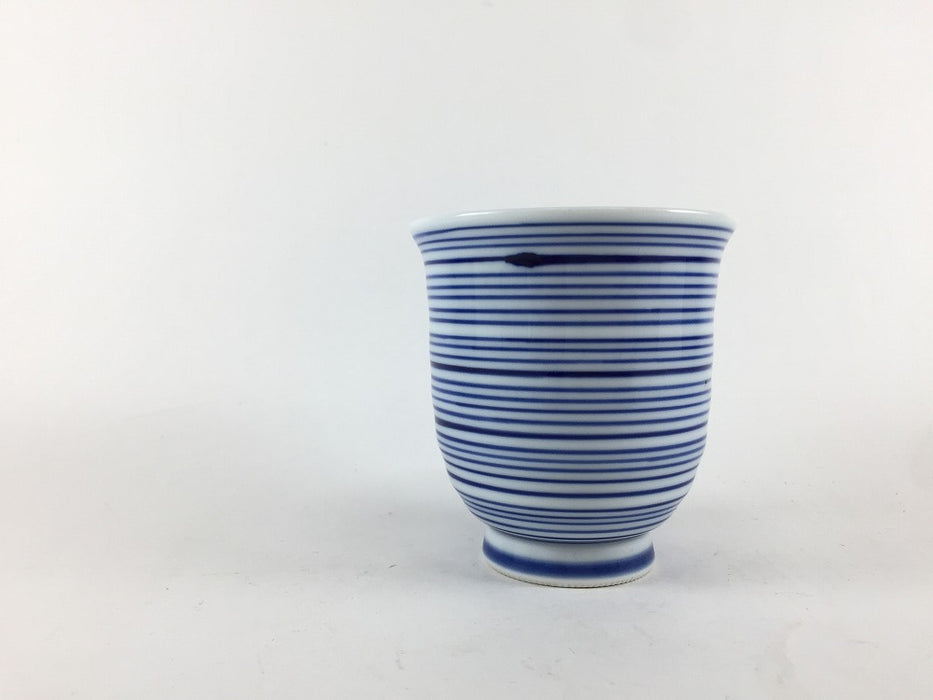 【SALE】スジ十草コップ(大)　200cc　有田焼【訳あり】