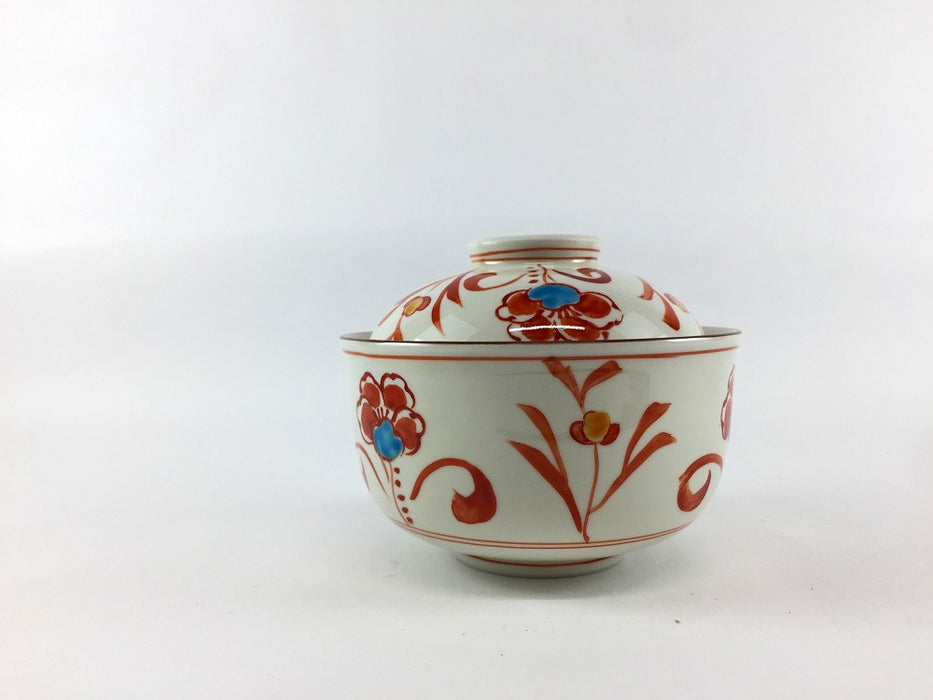 青花万歴　3.8寸蓋物　10cm　三川内焼(j.R)