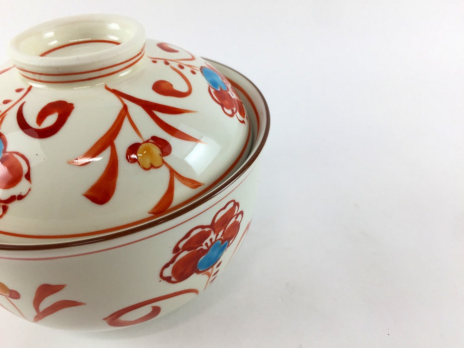 青花万歴　3.8寸蓋物　10cm　三川内焼(j.R)