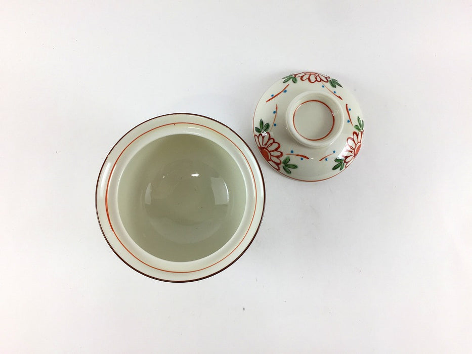 菊万歴　2.5寸小蓋物　8cm　三川内焼(j.R)